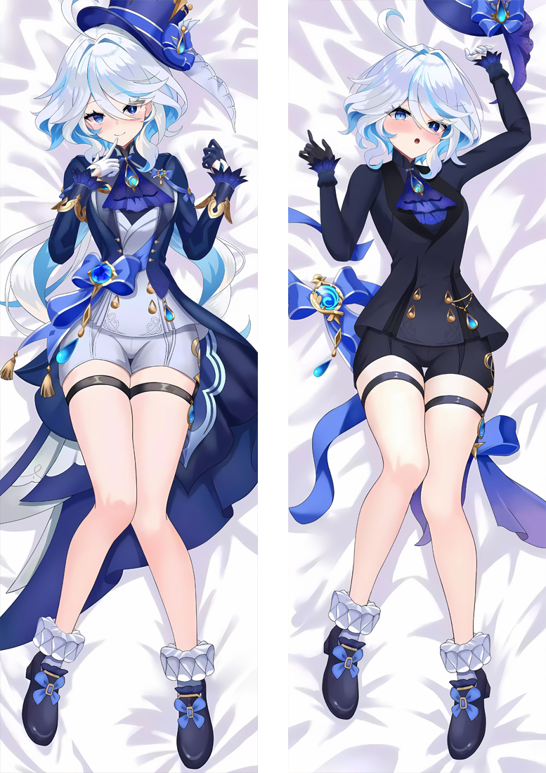 Genshin Impact Furina Anime Dakimakura Body Pillow Cover