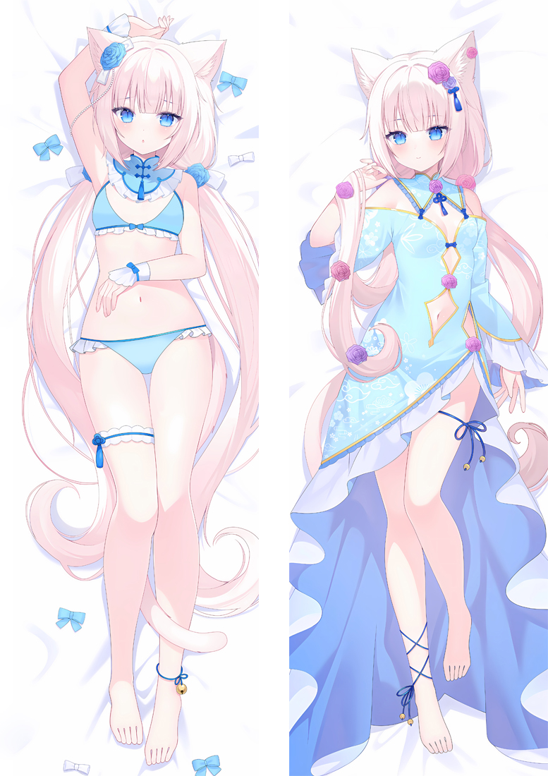 Nekopara Vanilla Anime Dakimakura Body Pillow Cover