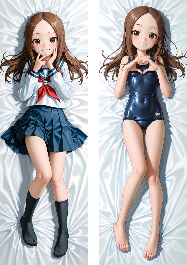 Teasing Master Takagi-san Anime Dakimakura Body Pillow Cover