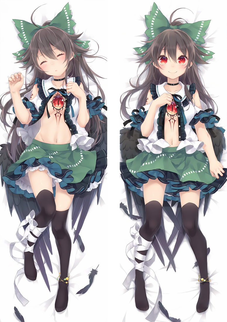 Touhou Project Reiuji Utsuho Anime Dakimakura Pillow Cover