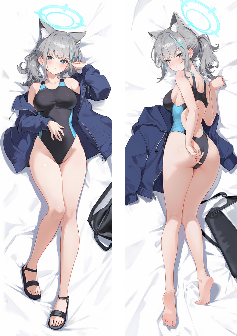Blue Archive Sunaōkami Shiroko Anime Dakimakura Body Pillow Cover