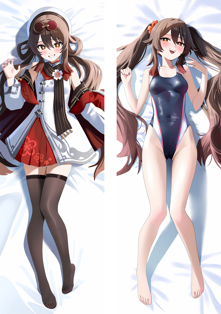 Genshin Impact Hutao Anime Dakimakura Body Pillow Cover