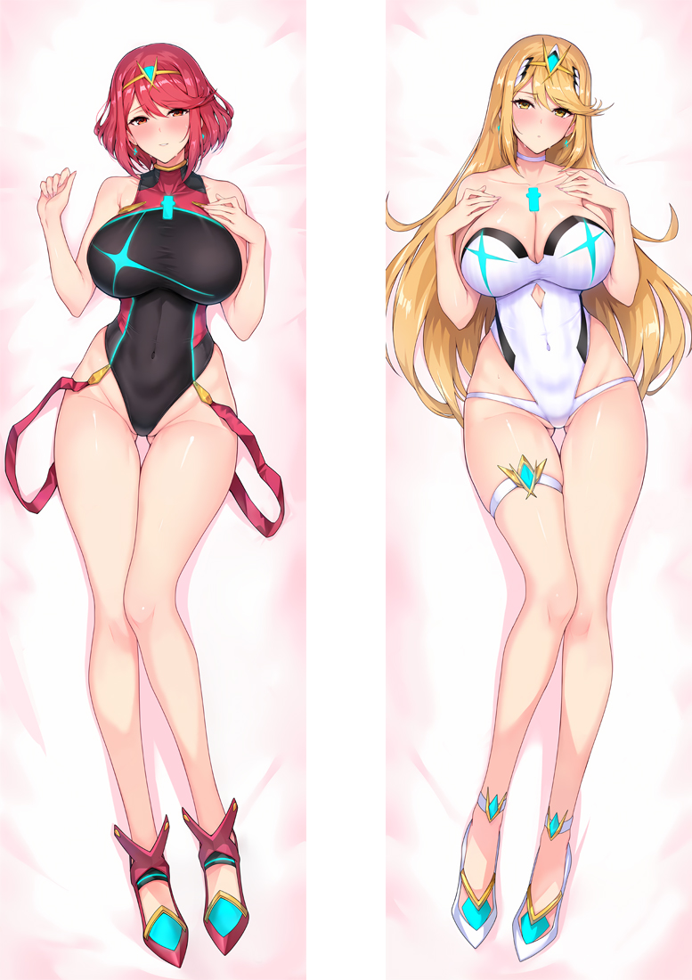 Xenoblade Chronicles Pyra & Hikari Anime Dakimakura Body Pillow Cover