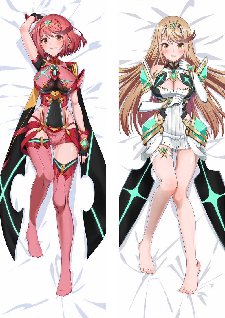 Xenoblade Chronicles Pyra & Hikari Anime Dakimakura Body Pillow Cover