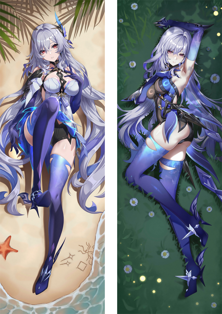 Genshin Impact Skirk Anime Dakimakura Body Pillow Cover
