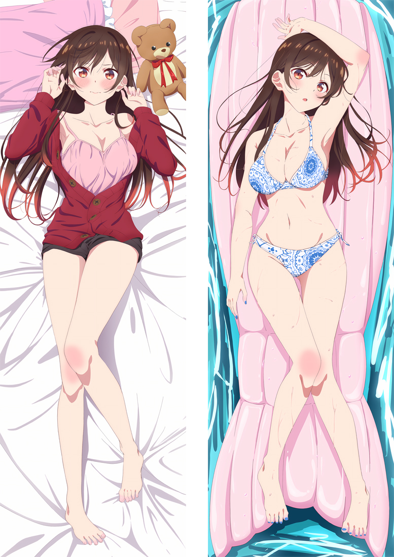 Kanojo, Okarishimasu Mizuhara Chizuru Anime Dakimakura Body Pillow Cover