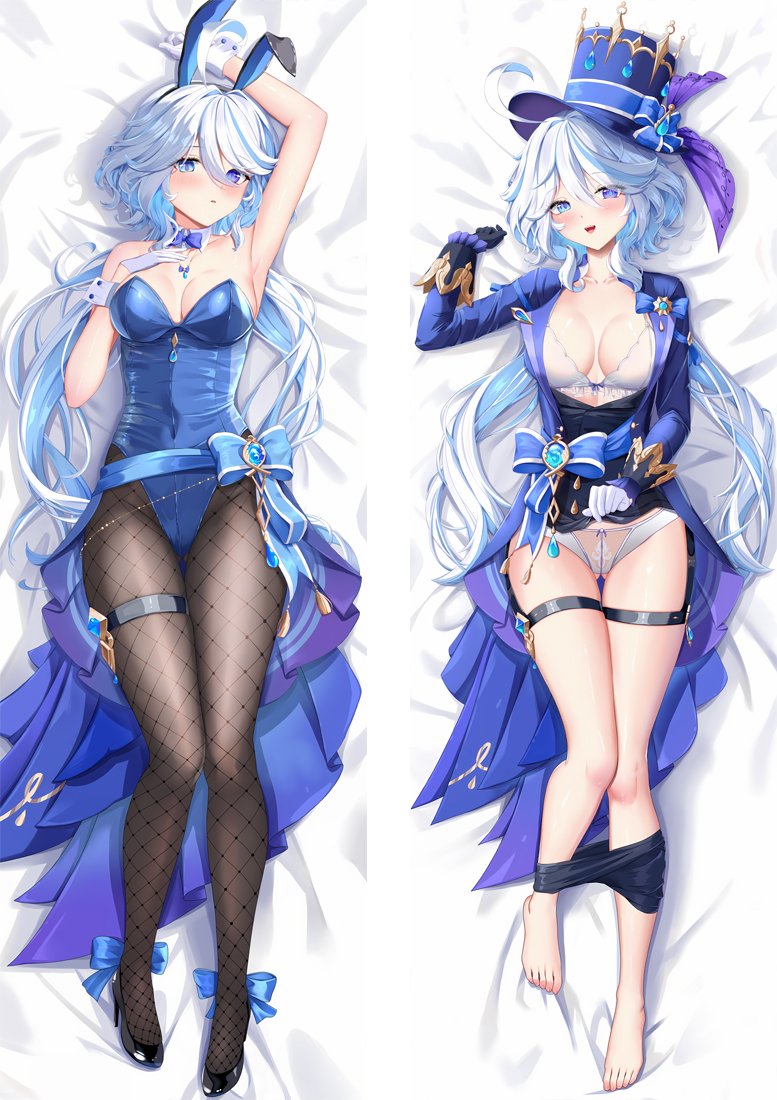 Genshin Impact Furina Anime Dakimakura Body Pillow Cover