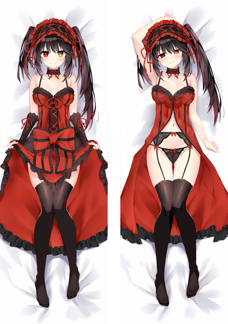 Date A Live Nightmare Tokisaki Kurumi Anime Dakimakura Body Pillow Cover