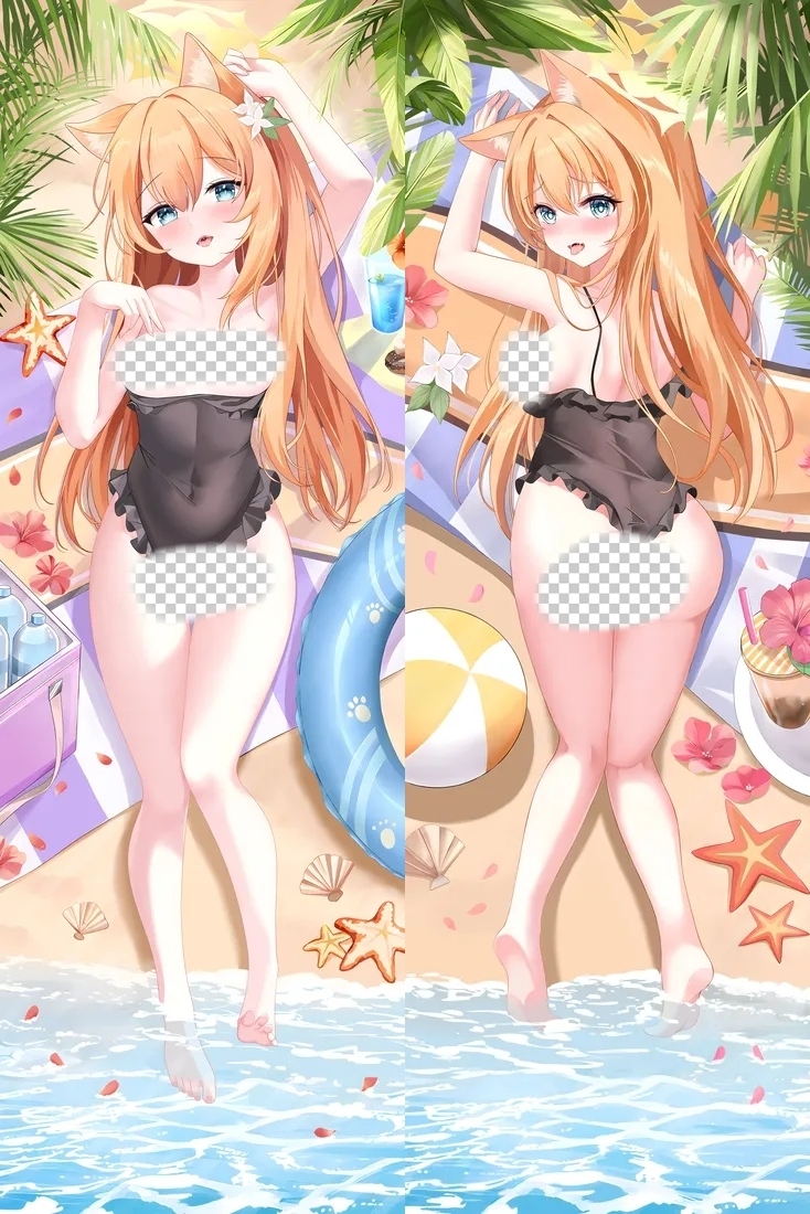 Blue Archive Iochi Mari Anime Dakimakura Body Pillow Cover