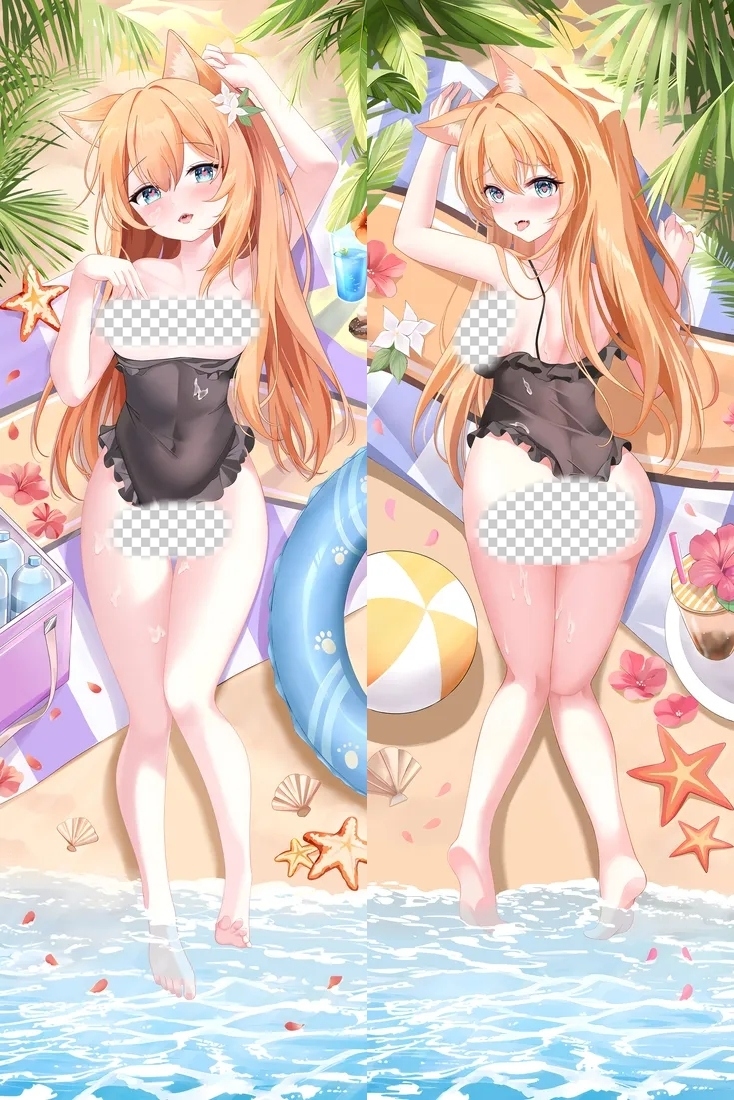 Blue Archive Iochi Mari Anime Dakimakura Body Pillow Cover