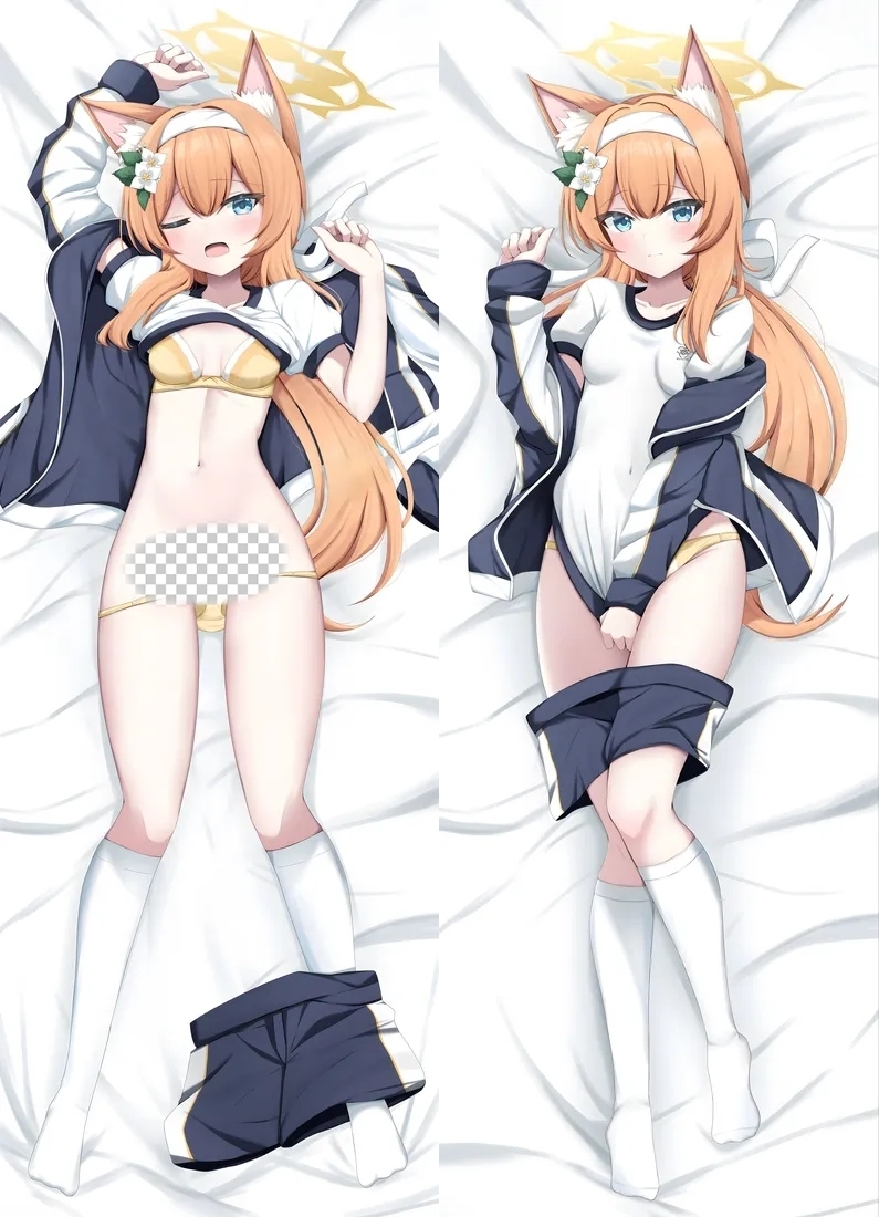 Blue Archive Iochi Mari Anime Dakimakura Body Pillow Cover