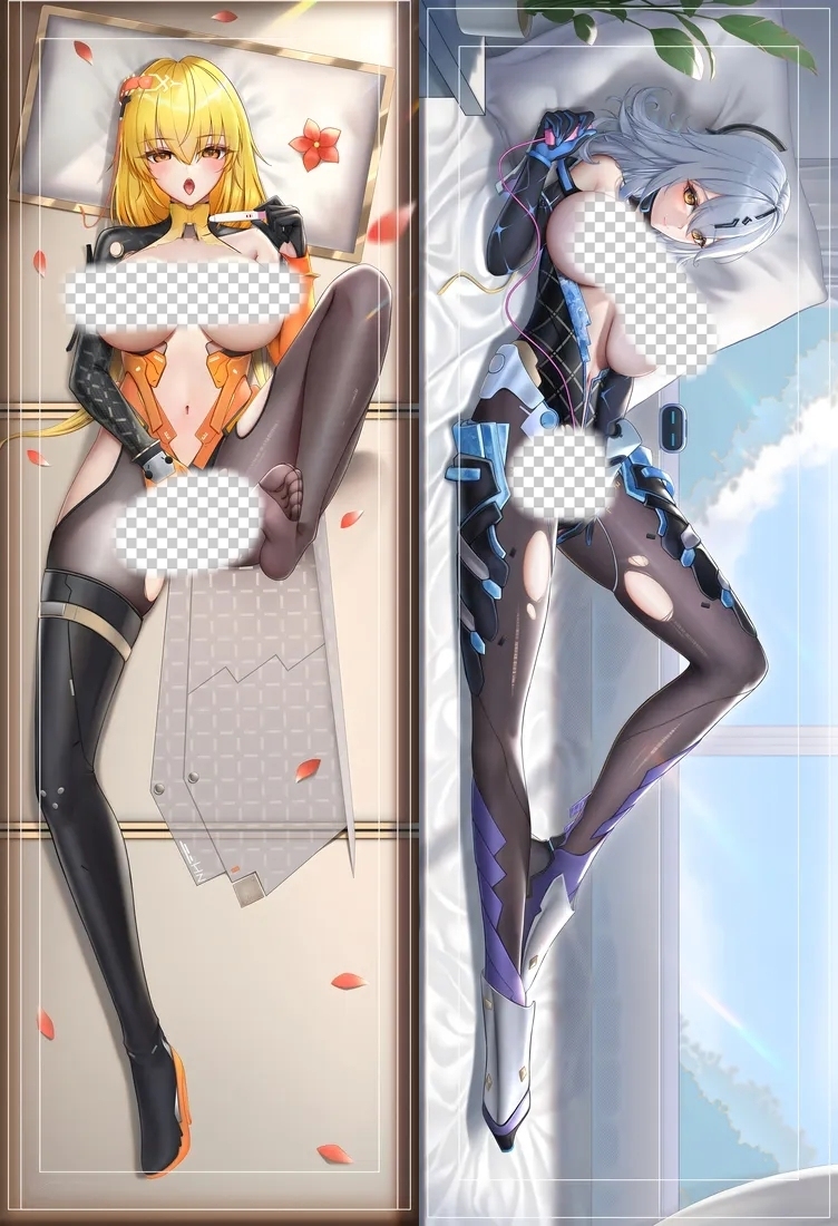 Snowbreak: Containment Zone Fenny Golden & Lyfe Bestla Anime Dakimakura Body Pillow Cover