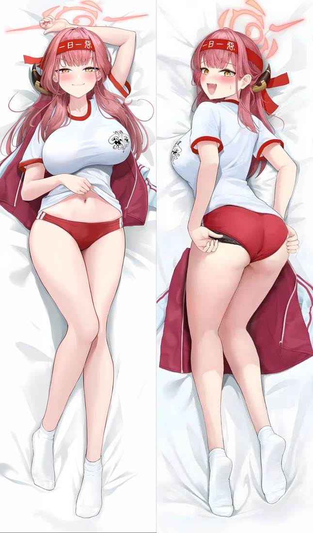 Blue Archive Rikuhachima Aru Anime Dakimakura Body Pillow Cover