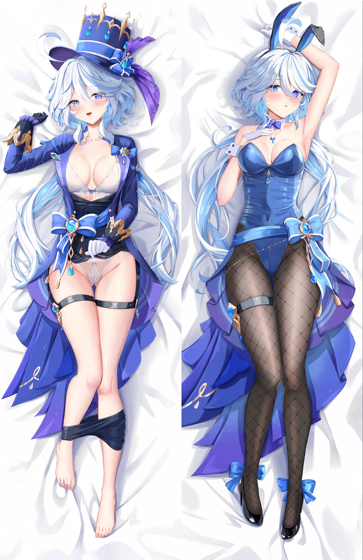 Genshin Impact Furina Anime Dakimakura Body Pillow Cover