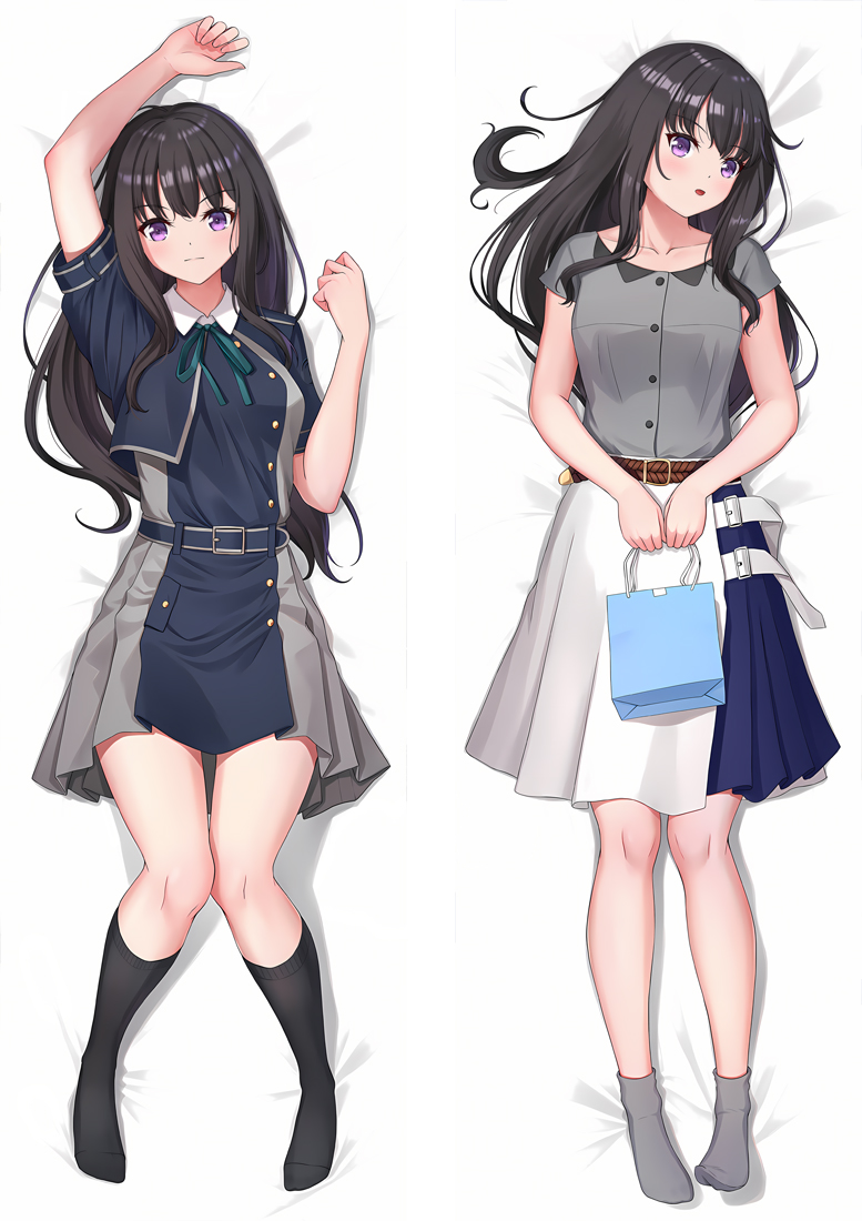 Lycoris Recoil Inoue Takina Anime Dakimakura Body Pillow Cover