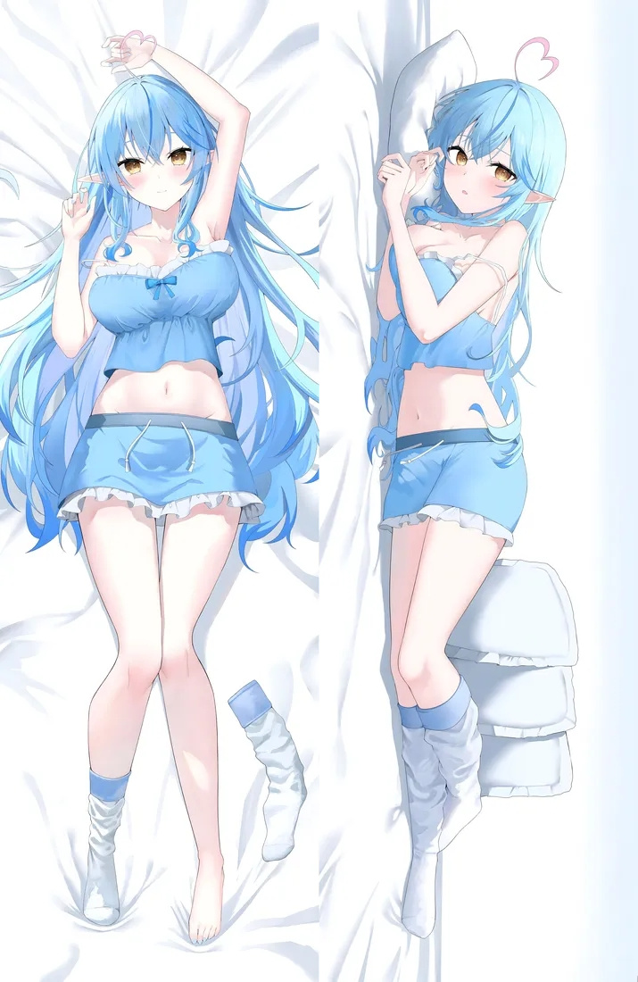Hololive Yuki Hana Rami Anime Dakimakura Body Pillow Cover