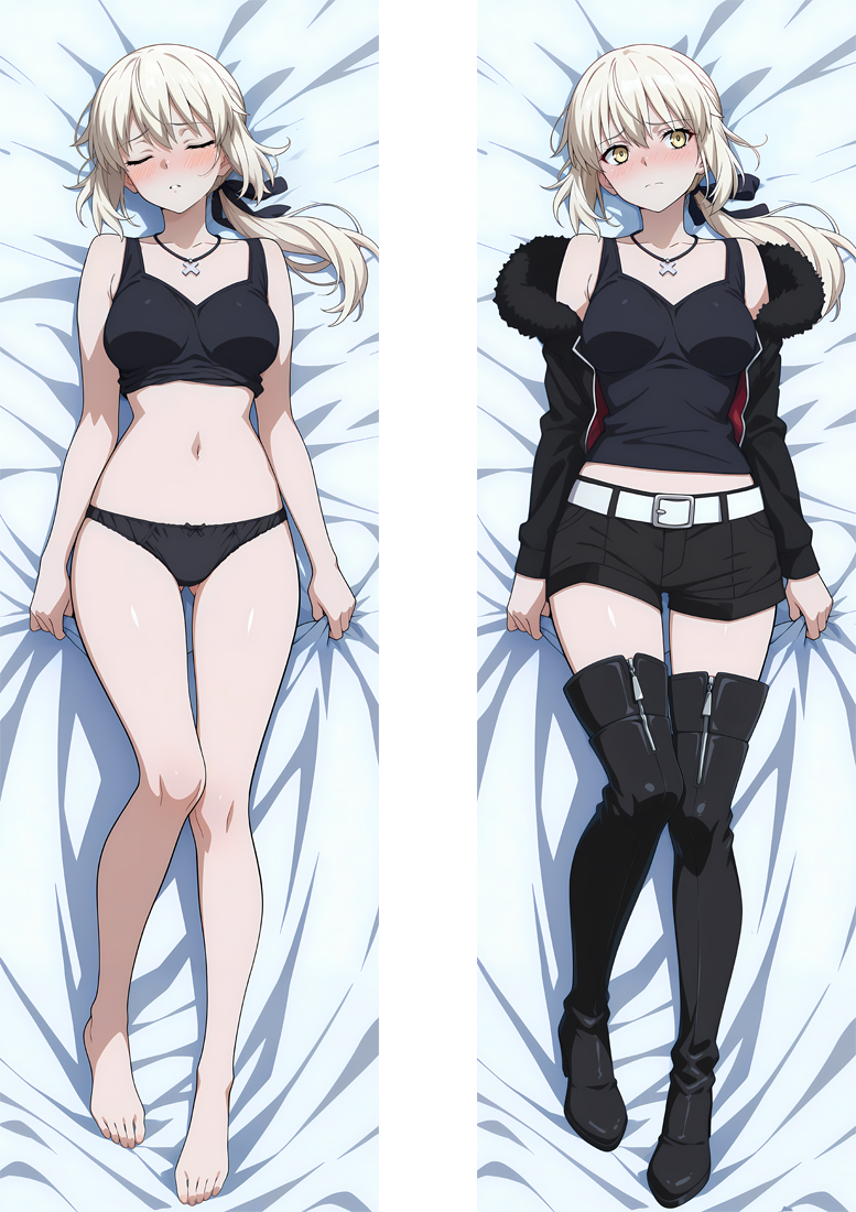 Fate/Grand Order FGO Saber Horta Anime Dakimakura Body Pillow Cover