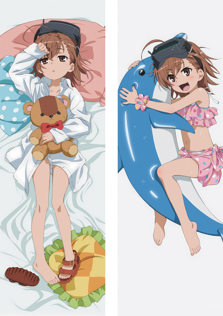 A Certain Scientific Railgun Misaka Mikoto Anime Dakimakura Body Pillow Cover