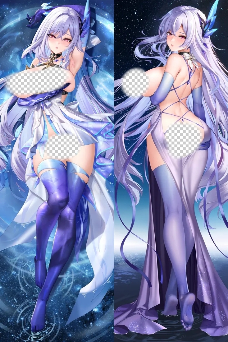 Genshin Impact Skirk Anime Dakimakura Body Pillow Cover