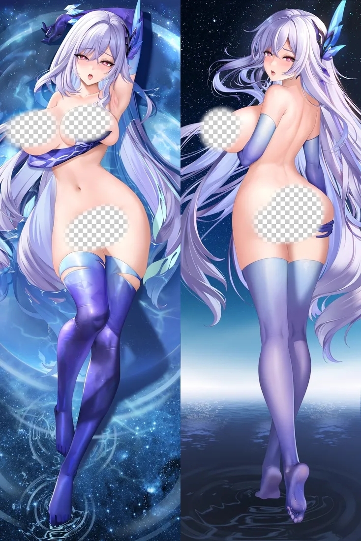 Genshin Impact Skirk Anime Dakimakura Body Pillow Cover