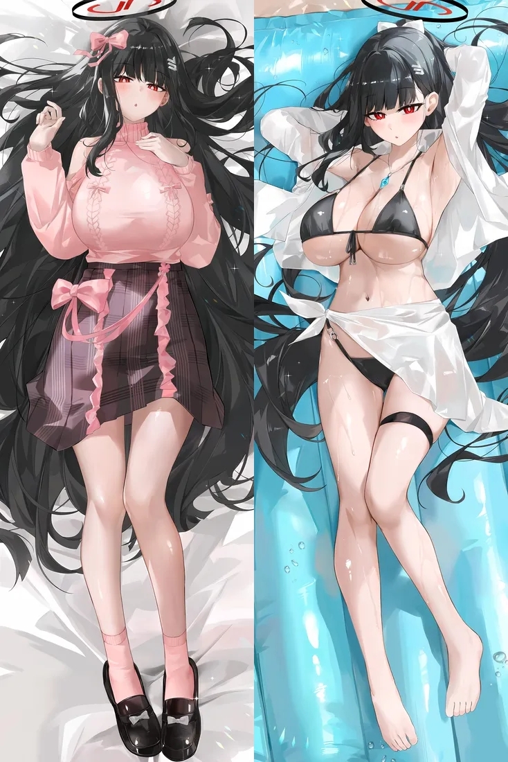 Blue Archive Tsukatsuki Rio Anime Dakimakura Body Pillow Cover