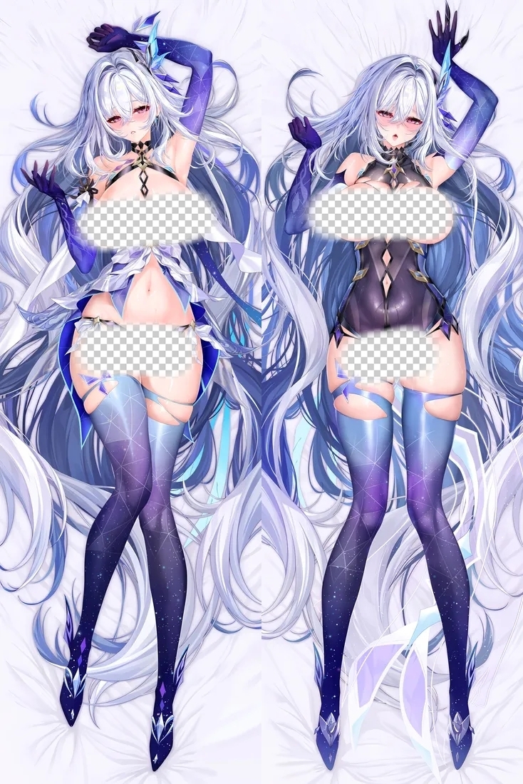 Genshin Impact Skirk Anime Dakimakura Body Pillow Cover