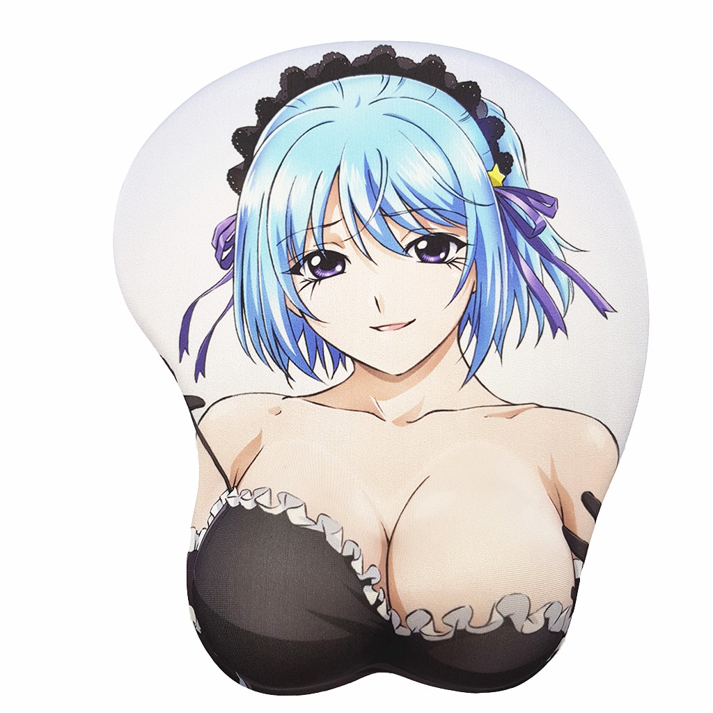 Rosario + Vampire Kurumu Kurono 3D Mousepad-Soft Breast 3D Silicon Mouse Pad Mat Wrist Rest