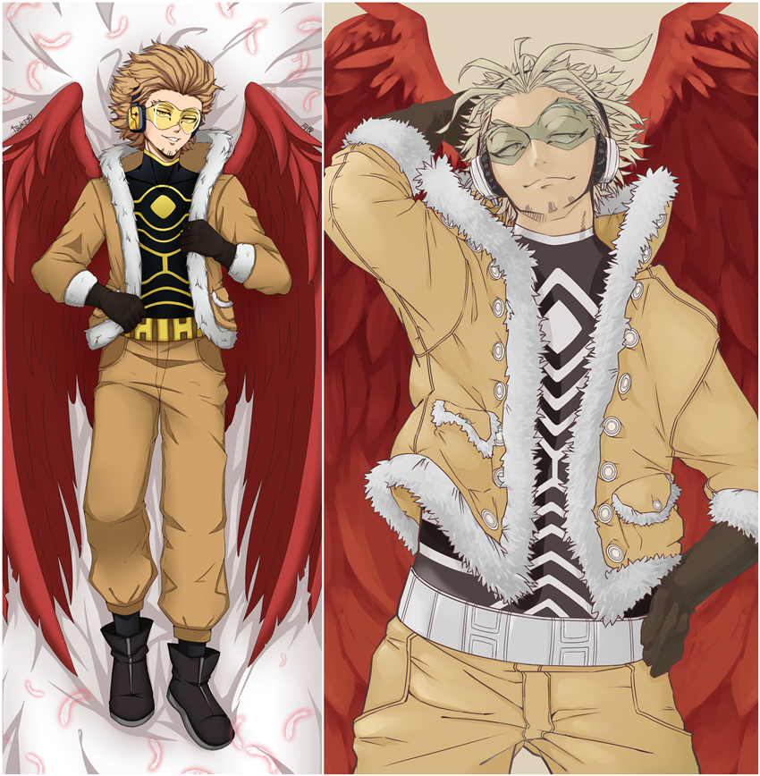 My Hero Academia Hawks Body Pillow Cover02