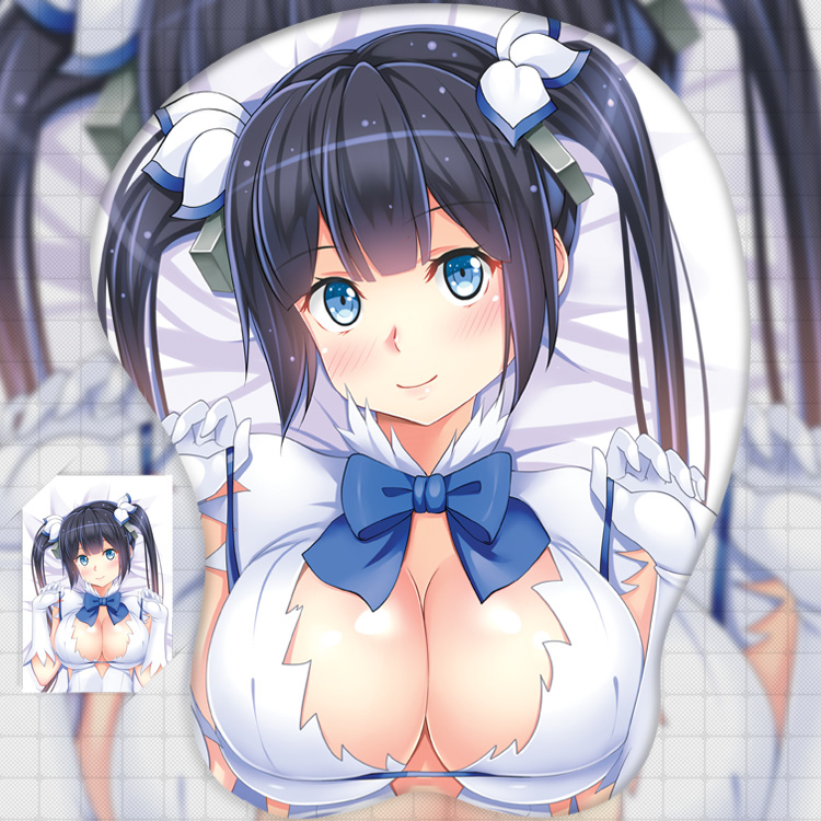 Is It Wrong to Try to Pick Up Girls in a Dungeon? Hestia Sexy 3D Mousepad-Soft Breast 3D Silicon Mouse Pad Mat Wrist Rest