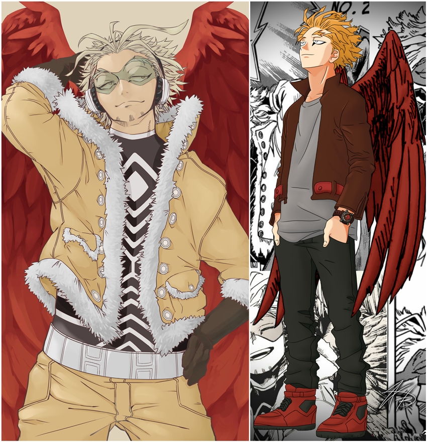My Hero Academia Hawks Body Pillow Cover03