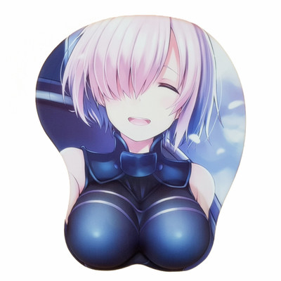 Fate/EXTRA CCC Matou Sakura 3D Mousepad-Soft Breast 3D Silicon Mouse Pad Mat Wrist Rest