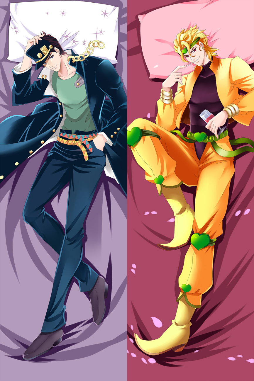 JoJo's Bizarre Adventure Jotaro Kujo Dio Brando Anime Dakimakura Pillow Case