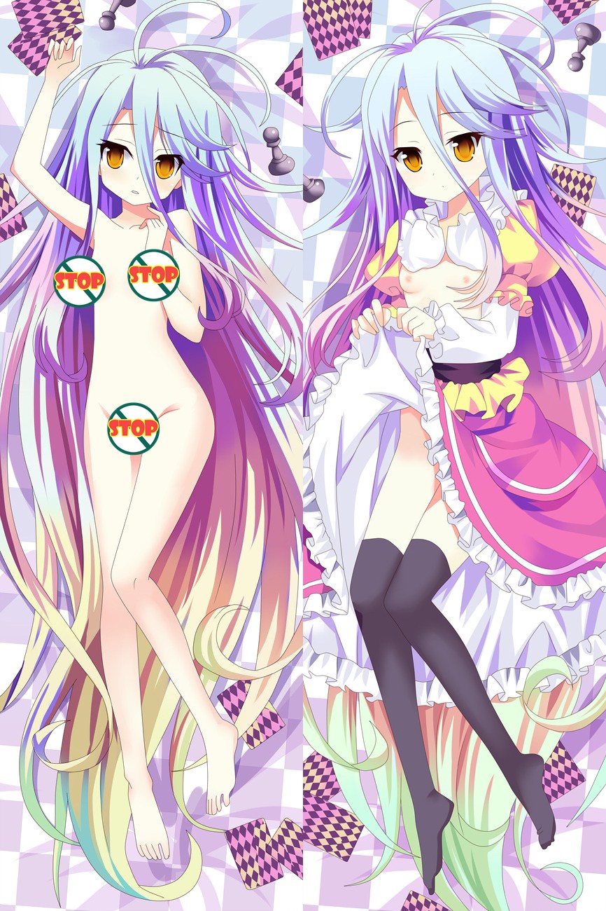 NO GAME NO LIFE Shiro Anime Dakimakura Pillow Case