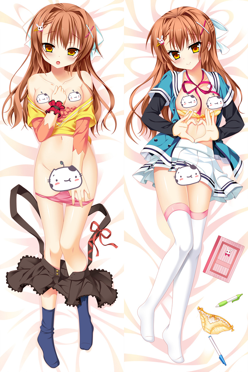 Brown Haired Lady Anime Dakimakura Pillow Cover