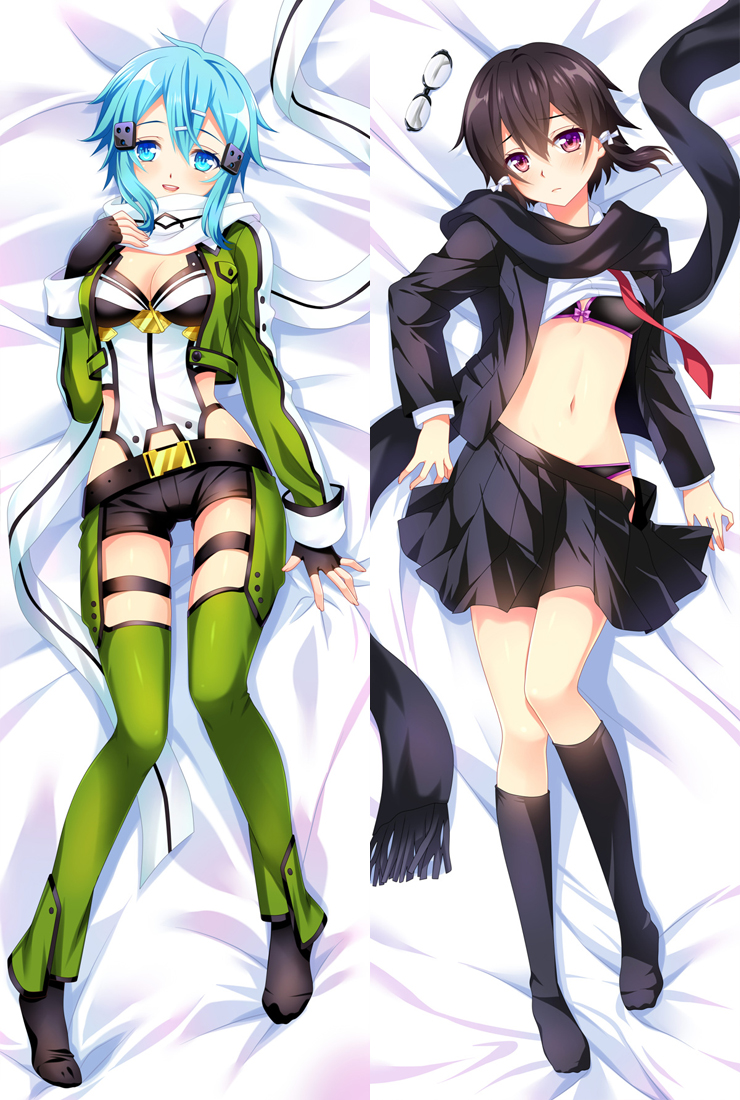 Sword Art Online SAO Asada Shino Anime Dakimakura Pillow Cover