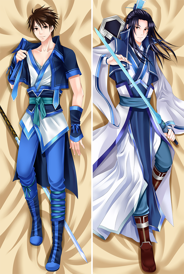 Chinese Paladin 4 Yun Tianhe Murong Ziying Anime Dakimakura Pillow Case