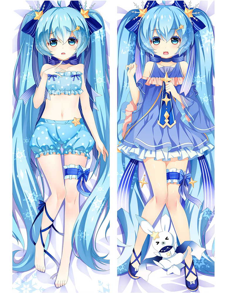 VOCALOID Hatsune Miku SNOW MIKU 2017 Anime Dakimakura Pillow Cover