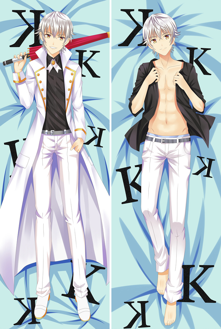 K-Project Yashiro Isana With Double Sides Zipper as a boyfriend Anime Dakimakura Pillow Cover