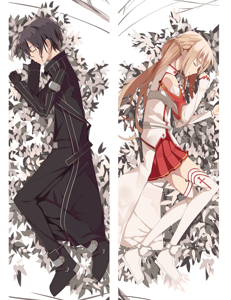 Sword Art Online Kirito Asuna Anime Dakimakura Pillow Cover