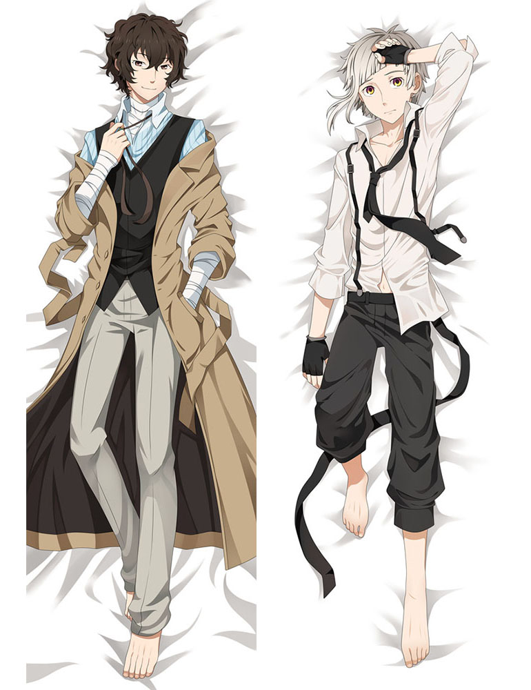 Bungo Stray Dogs Nakajima Atsushi Dazai Osamu Anime Dakimakura Pillow Cover