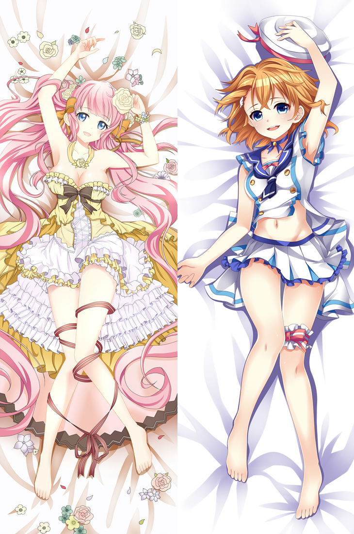 White Cat Project Lily Fam And Seagull Anime Dakimakura Pillow Cover