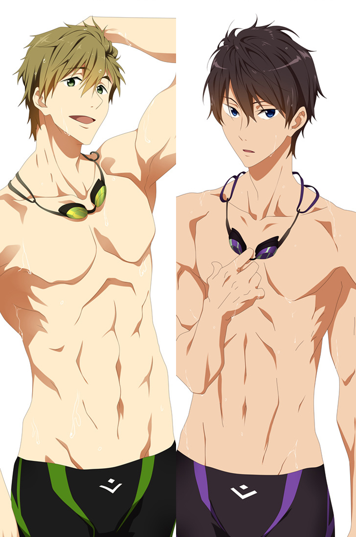 Kenk? Zenrakei Suieibu Umish? Tachibana Haruka Nanase Anime Dakimakura Pillow Cover