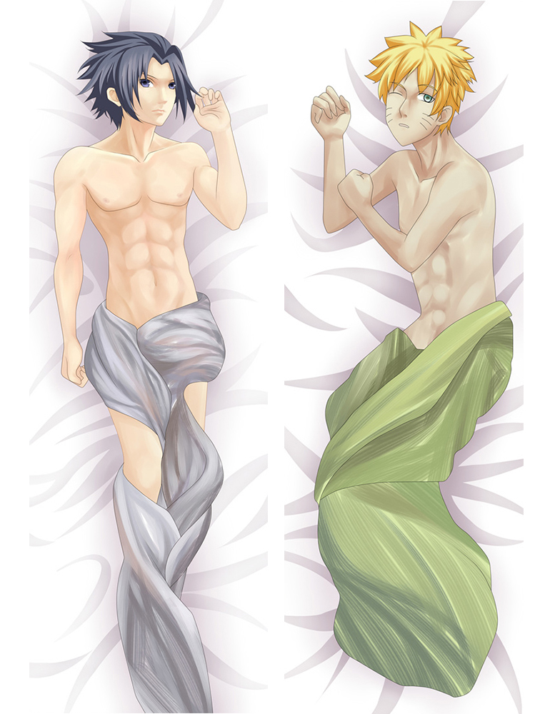 Naruto Sasuke Uchiha Naruto Uzumaki Anime Dakimakura Pillow Cover