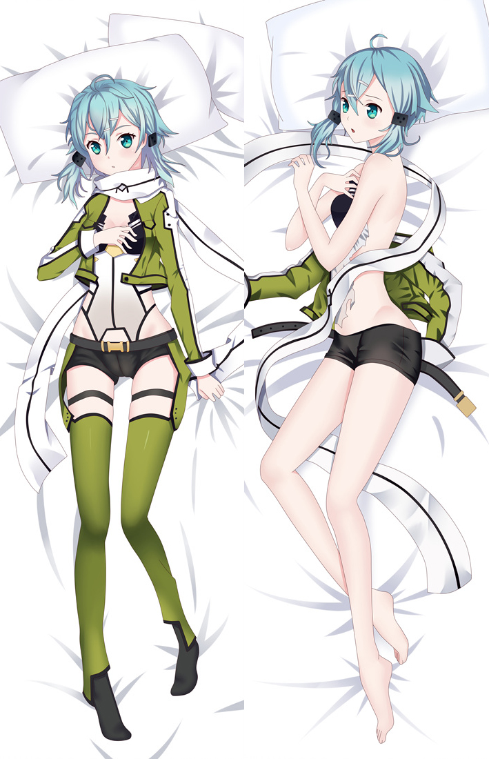 Sword Art Online SAO Asada Shino Sinon Anime Dakimakura Pillow Cover