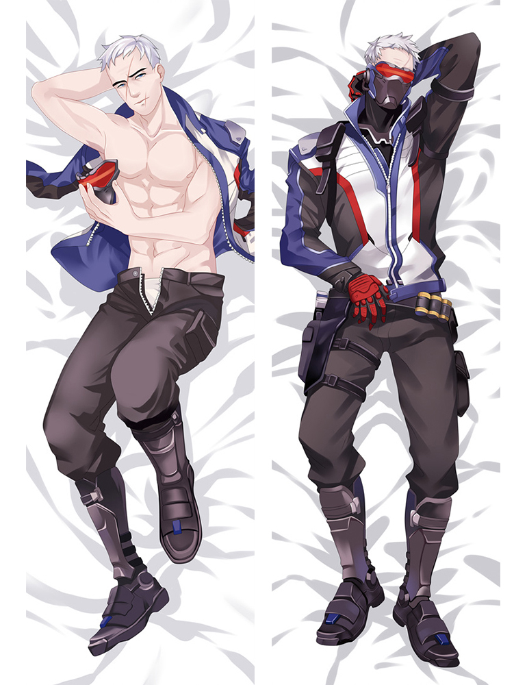 Overwatch OW Soldier 76 Anime Dakimakura Pillow Cover