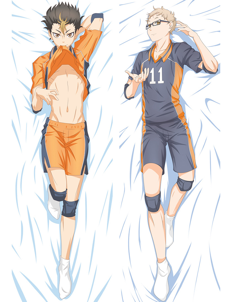 Haikyu!! Karasuno High School Yū Nishinoya Kei Tsukishima Anime Dakimakura Pillow Cover