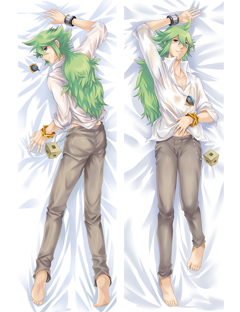 Pokemon Black & White Natural Harmonia Gropius N Anime Dakimakura Pillow Cover
