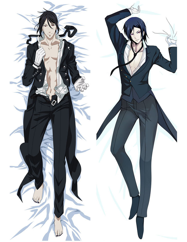 New Anime Dakimakura Black Butler Sebastian Body Pillow Case