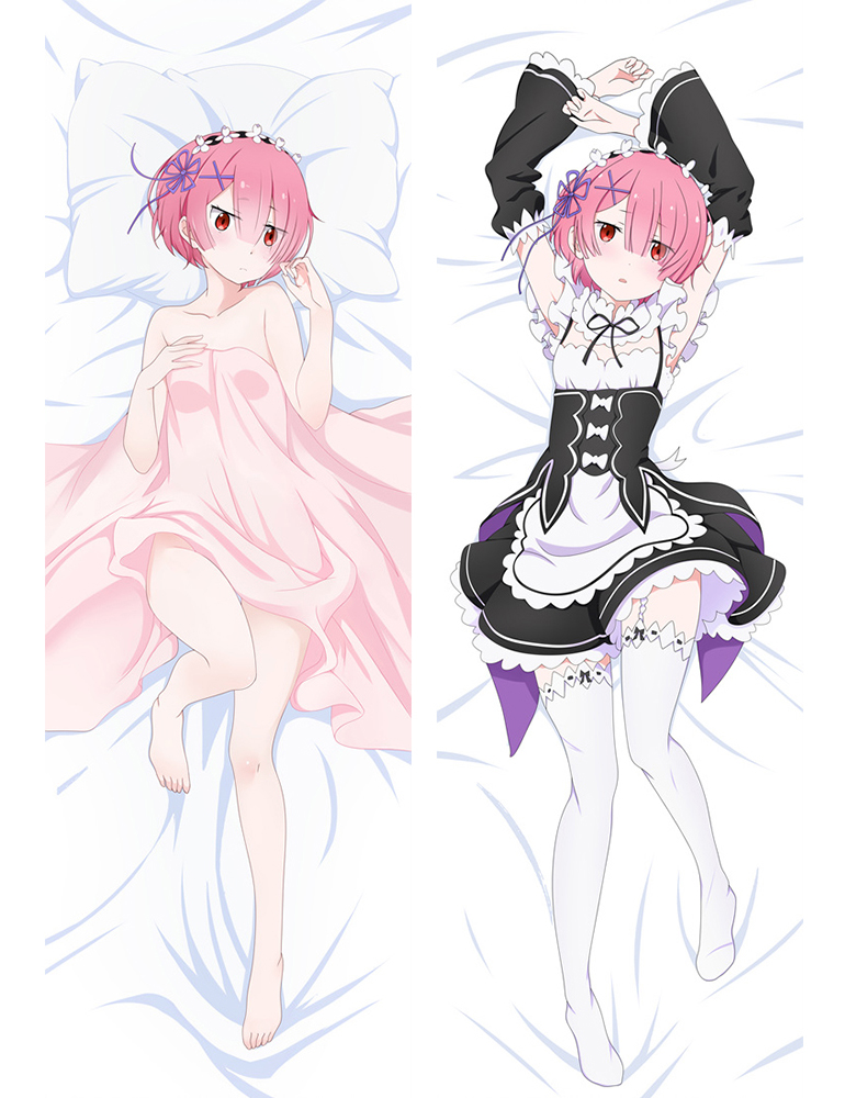 Re:Zero Dakimakura Ram Anime Girl Hugging Body Pillow Case Cover