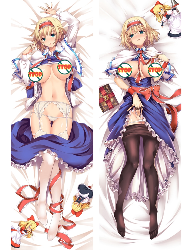 Touhou Project Alice Margatroid Anime Girl Hugging Body Pillow Case Cover